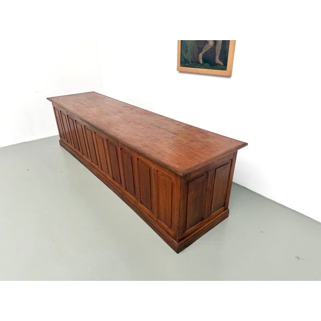 Vintage Oak Trade Counter, 1920s For Sale - Image 10 of 18