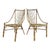 Vintage Sculptural Rattan Bamboo Side Chair-A Pair For Sale