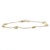 Metal Delicate Yellow Sapphire Stacking Chain Bracelet in 14k Gold For Sale - Image 7 of 9