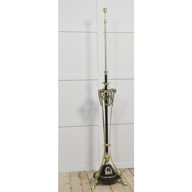 Neoclassical Brass Standard Lamp For Sale - Image 12 of 13