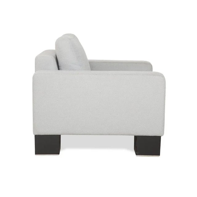 Rolf Benz Ego Fabric Armchair Light Grey Blue For Sale - Image 14 of 17