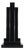 Vintage Y15 Vase in Black Enameled Ceramic by Ettore Sottsass for Poltronova, 1970 For Sale