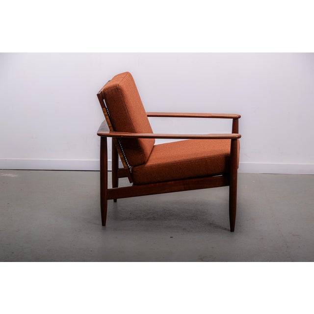 Mid-Century Modern Easy Chair in Teak and Cane, 1970 For Sale - Image 11 of 13