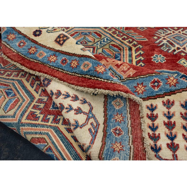 Textile Oriental Hand Knotted Round Rug 7'10" x 7'11" #17998 For Sale - Image 7 of 8