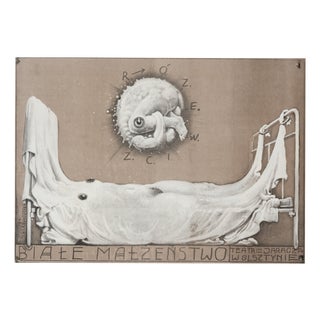 White Marriage Theater Poster by F. Starowieyski, 1978 For Sale