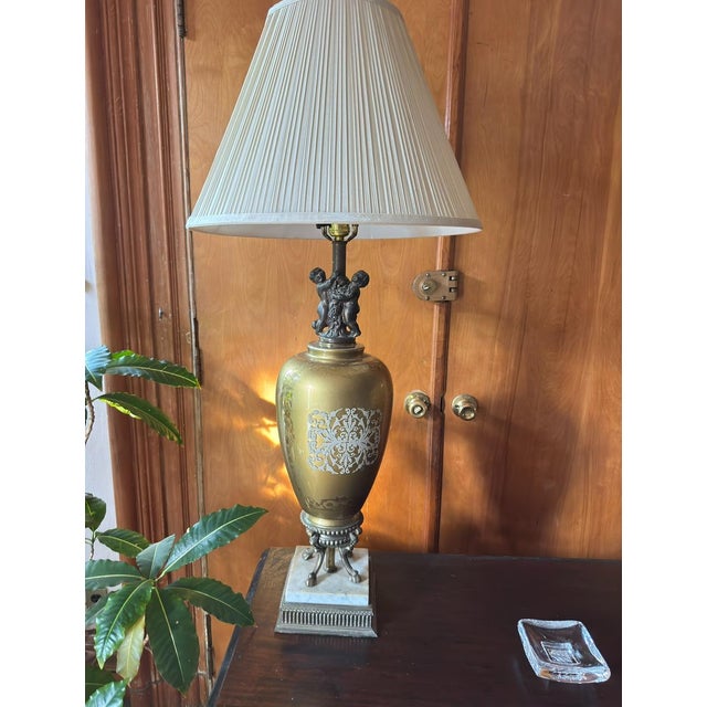 1950s Hollywood Regency Style Table Lamp For Sale - Image 9 of 12