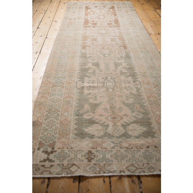 Traditional Vintage Distressed Hamadan Rug Runner - 3'4" x 9'4" For Sale - Image 3 of 12
