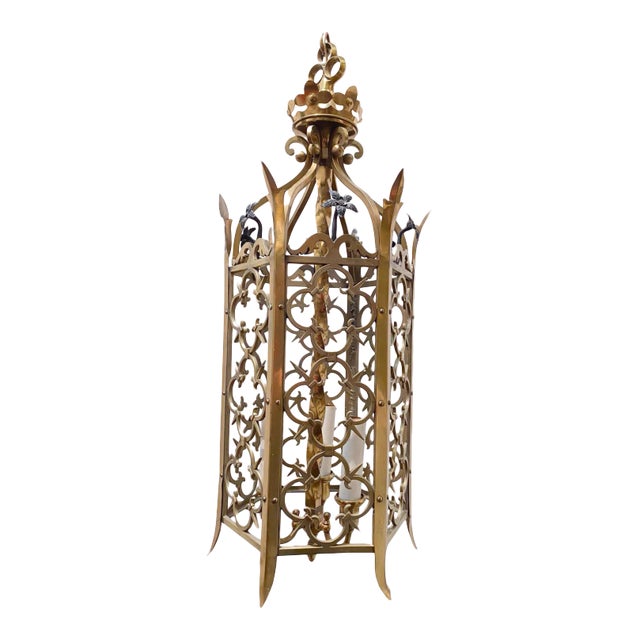 Vintage Brass Lantern For Sale