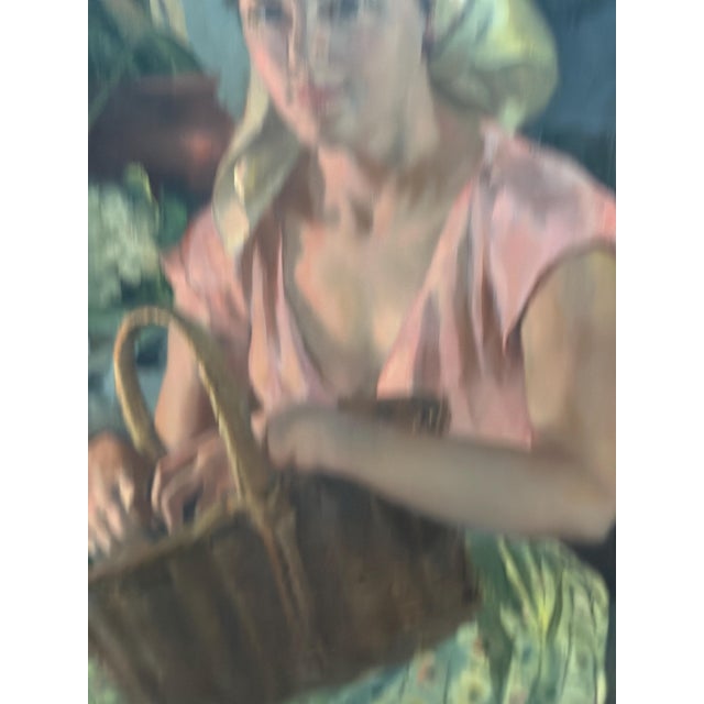 1920s Philippe De Rougemont, Seated Woman, 1920s, Oil on Panel, Framed For Sale - Image 5 of 17