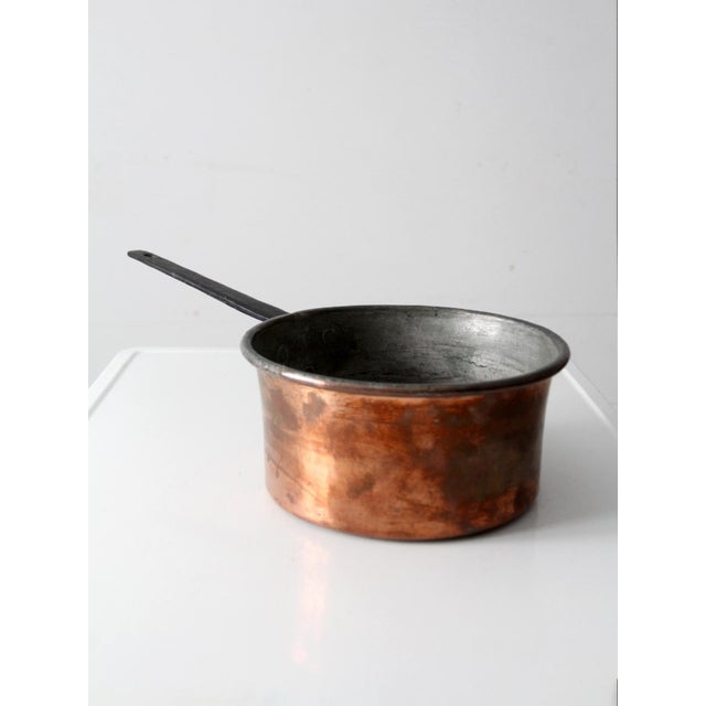 Late 19th Century Antique Copper Saucepan With Iron Handle For Sale - Image 5 of 13
