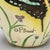 Beige Vintage Ne’Qwa Art “Butterflies” Reverse Painted Glass Fragrance Oil Lamp by P. Brault (Patricia Brubaker) For Sale - Image 8 of 8