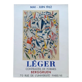Fernand Léger (1881–1955), Contrastes De Formes Exhibition Poster (1962) For Sale