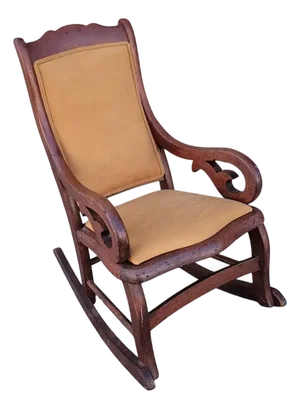 19Thc Child's Walnut Rocker