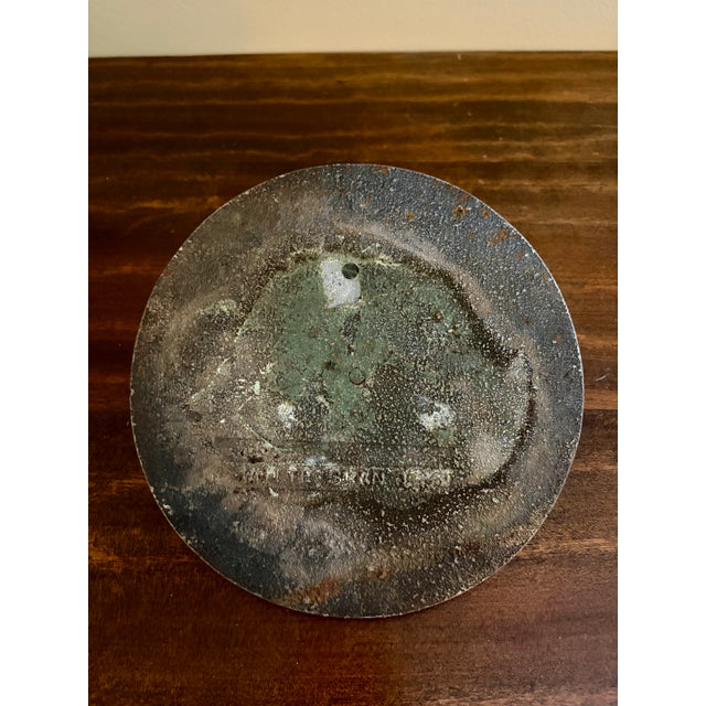 Gray Vintage English Country Iron Garden Sundial "Time Began in a Garden" For Sale - Image 8 of 8