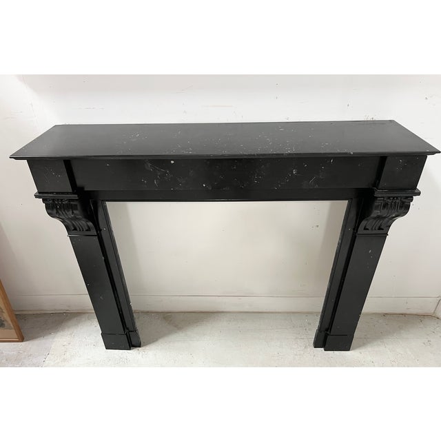 Napoleon III Fireplace with Black Marble Corbel, 19th Century For Sale - Image 6 of 14