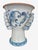 Figurative Large Italian Sicilian Moor's Head Ceramic Planter, Blue & White Majolica Style For Sale - Image 3 of 6