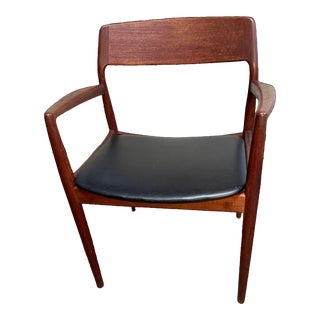 1970s Mid-Century Walnut Armchair Danish Teak For Sale