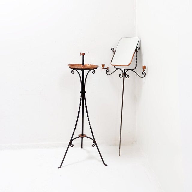 French Barber Mirror, 1930s For Sale - Image 3 of 16