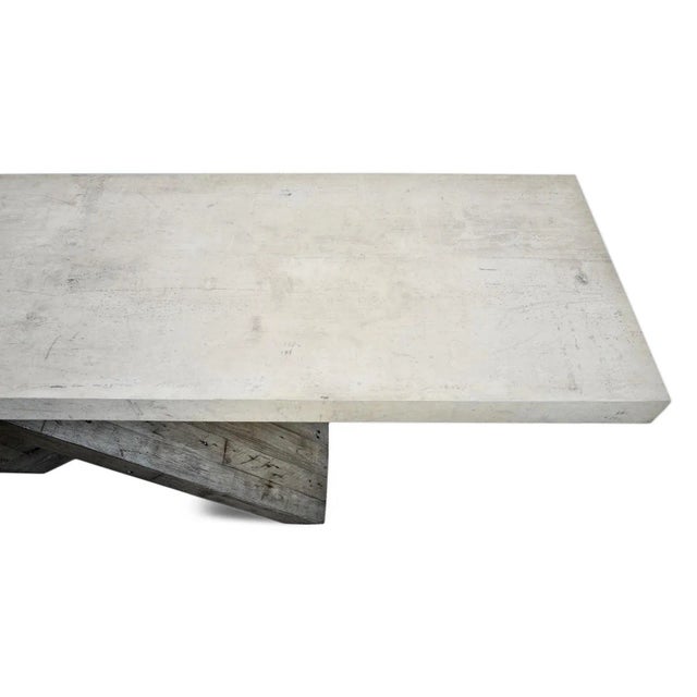 2020s Cairn X-Base Rustic Modern Console Table For Sale - Image 5 of 12