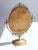 Gold Mid-Century Oval Ornate Brass Vanity Swivel Mirror, 1960s For Sale - Image 8 of 10