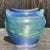 Blue Vintage Boho Original Studio Pottery Vase For Sale - Image 8 of 10