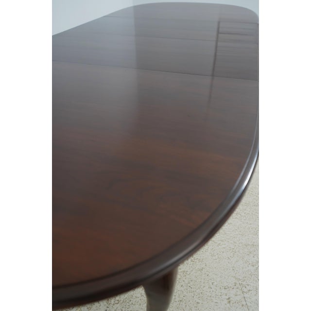 Ethan Allen Queen Anne Cherry Dining Room Table For Sale - Image 15 of 18
