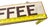 Mid 20th Century Vintage Hand-Painted Double-Sided "Gourmet Coffee" Sign For Sale - Image 5 of 6