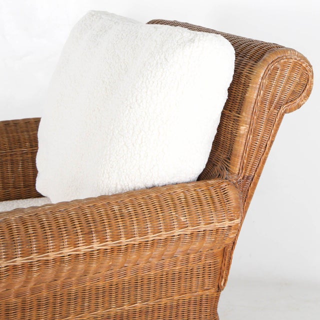 Vintage Wicker Lounge Set, 1970s, Set of 3 For Sale - Image 10 of 18