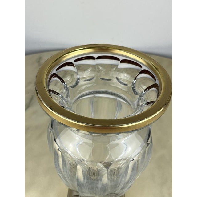Lead Crystal Vase, France, 1980s For Sale - Image 11 of 15