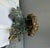 Vintage Solid Brass Grape Cluster Door Knocker With Verdigris Leaf Detail For Sale - Image 4 of 5