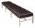 Oversized Bench With Brown Satin Cushion For Sale
