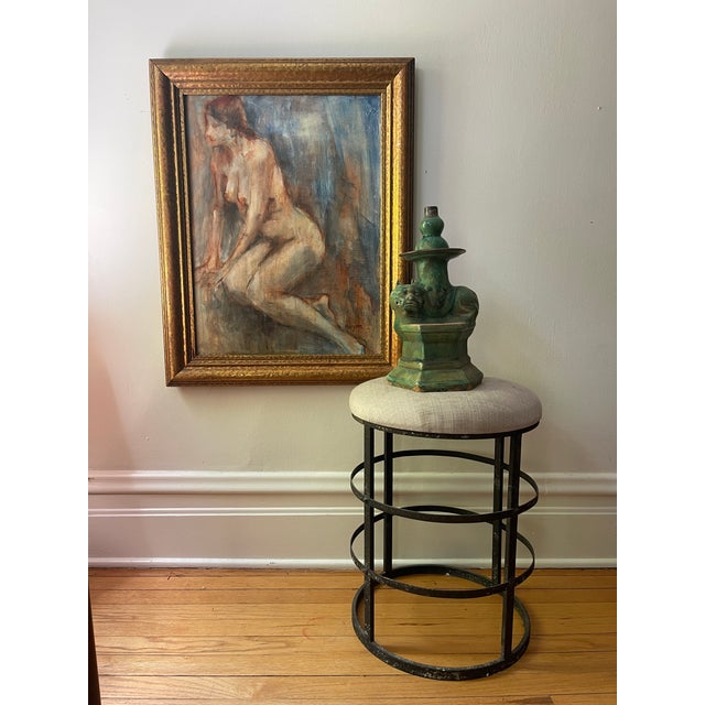 Contemporary 1970s Vintage Nude Painting on Canvas, Framed For Sale - Image 3 of 10