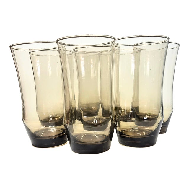 Curvy Tawny Tumblers-Set of 8 For Sale
