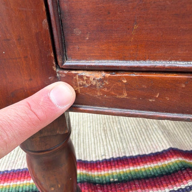 1820s Pennsylvania Figured Cherry Bowfront Chest of Drawers - Lancaster / Philadelphia For Sale - Image 17 of 18