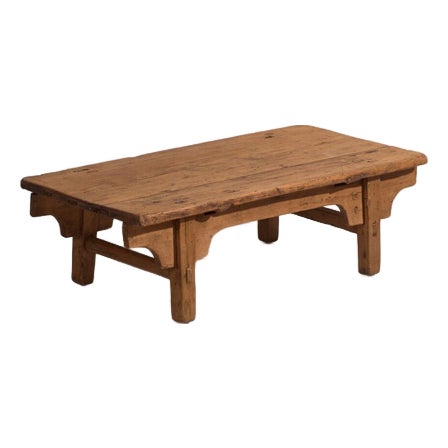 Antique Chinese Qing Dynasty Kang Table in Pine For Sale