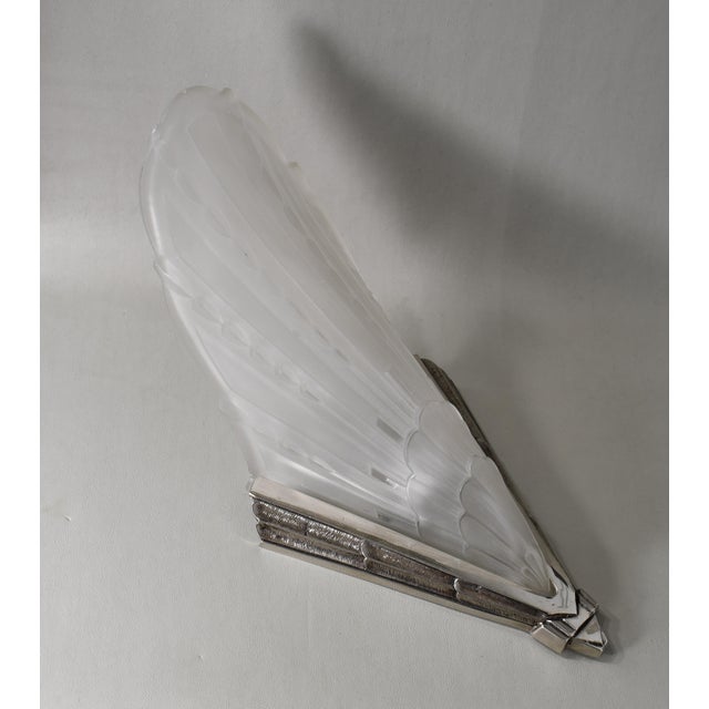 A Pair of French Art Deco Wall Sconces by Jean Gauthier 1930 France For Sale - Image 9 of 11