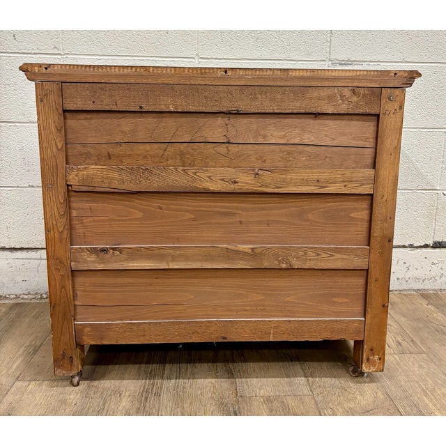 Vintage Tiger Oak Washstand Dry Sink Commode For Sale - Image 10 of 11