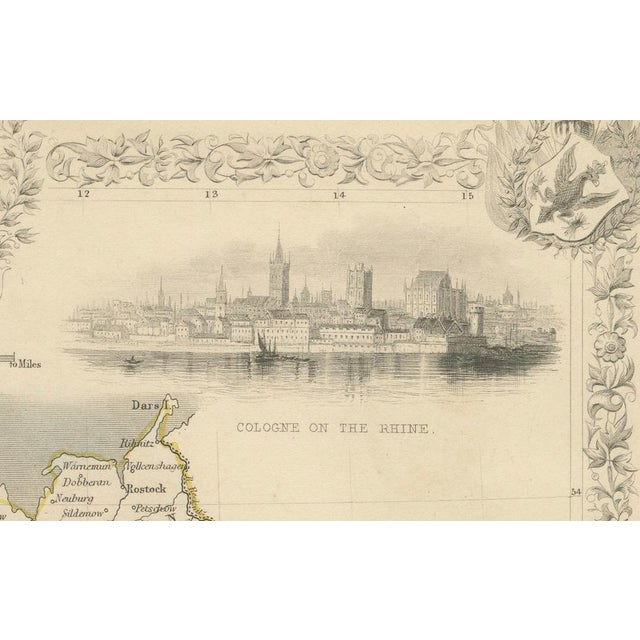 Map of Germany by John Tallis with Vignettes, 1850 For Sale - Image 5 of 8