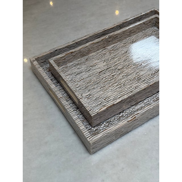 Cream Made Goods Averelia Trays, Set of Two For Sale - Image 8 of 12