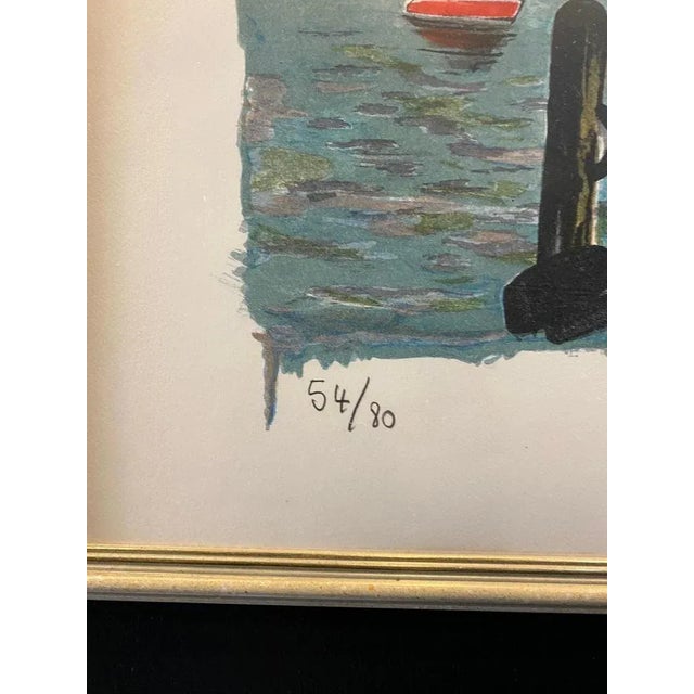 1980s William Goliasch, Le ponton, 1983, Lithograph For Sale - Image 5 of 10