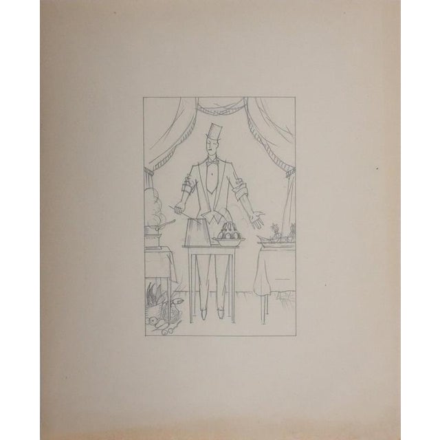 Jean-emile laboureur (1877-1943) the chief, 1937 original pencil drawing unsigned on paper 26 x 21.5 cm reference:...