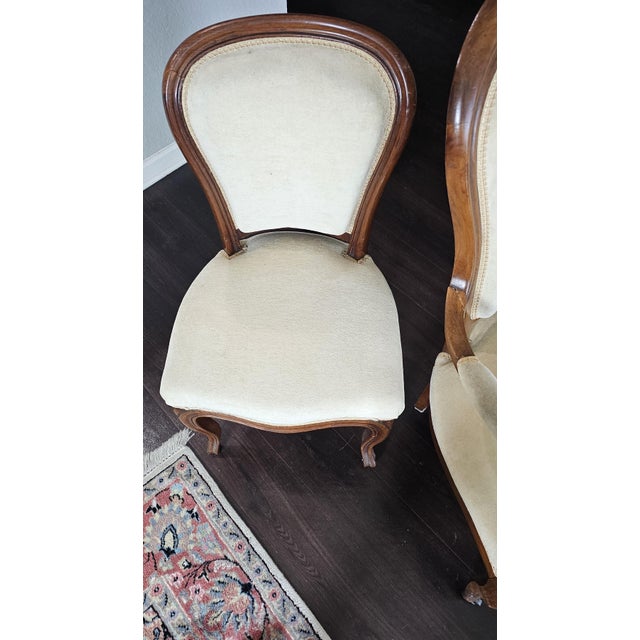 Ladies Parlor Chairs Antique ,19th Century For Sale - Image 10 of 12