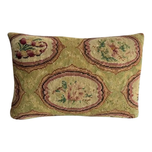 1852 English Needlework Pillow For Sale
