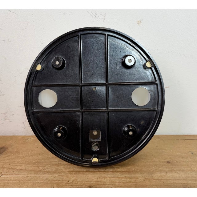Industrial Bakelite Wall Light with Milk Glass, 1950s For Sale - Image 9 of 12