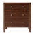 Nora 25 in. W Rectangular Wood 3 Drawer Nightstand, Walnut For Sale In Chicago - Image 6 of 11