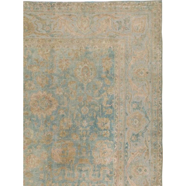 Light Blue Antique Indian Rug no. 10317 For Sale - Image 4 of 4