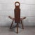 Spanish Brutalist Chair in Wood & Red Leather, 1960s, Set of 2 For Sale - Image 11 of 18