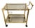 Hollywood Regency Gold Bar Cart, 1980s For Sale