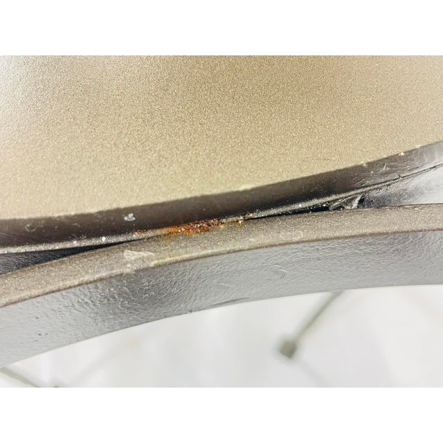 Architectural Glass Dining Table With Sculptural Metal Base, Usa, 1970s For Sale - Image 17 of 18