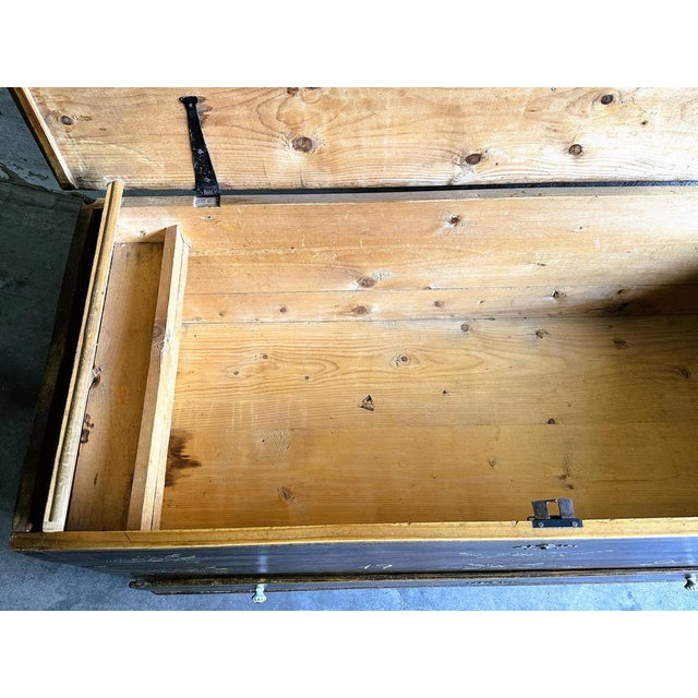 Antique French Wedding Chest, 1903 For Sale - Image 9 of 15